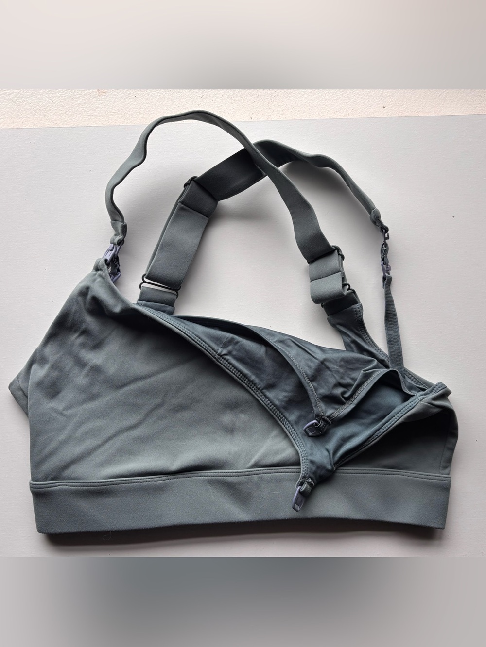 Seafoam Women's Nursing Sports Bra with Adjustable Straps
